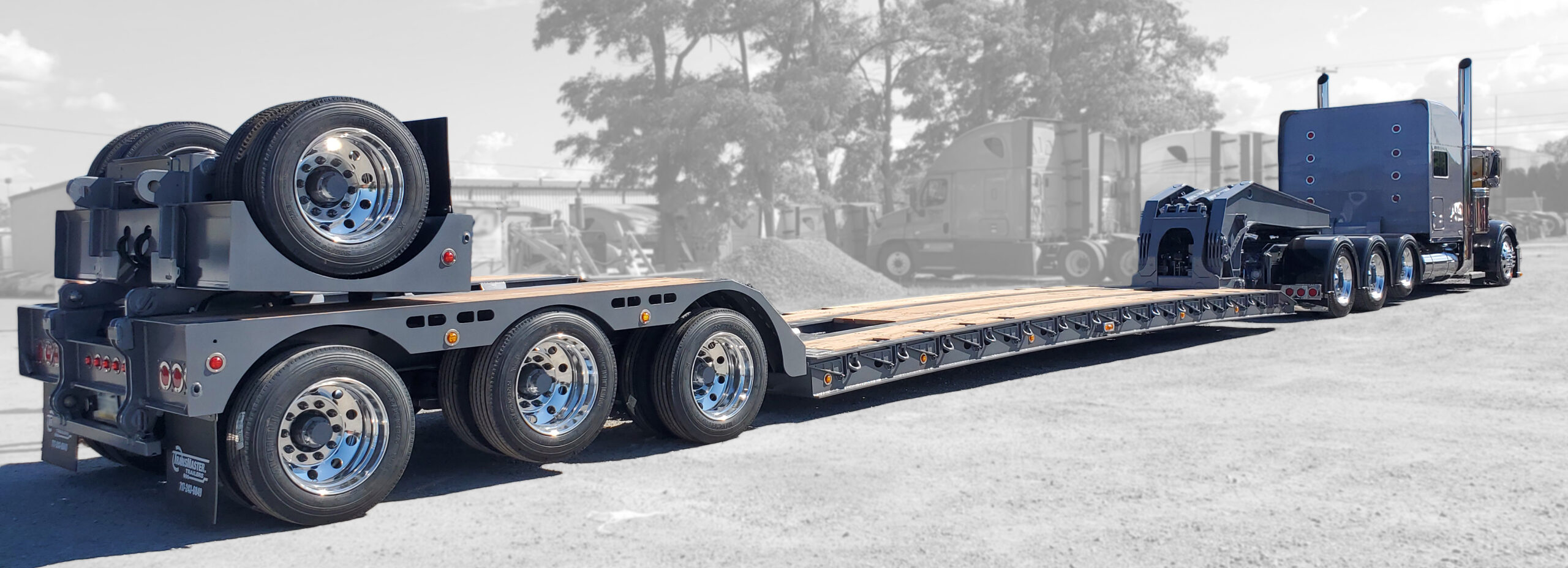 Custom - 50T HDGN Double Drop Lowboy - Product Number: 190066